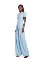 Hadley Short Sleeve Top & Maxi Pants Set In Blue