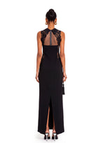 Yakubu Lace-Trimmed Maxi Dress In Black