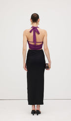 Cowl Neck Halter Top