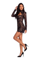 Jacory Long Sleeve Lace Mini Dress