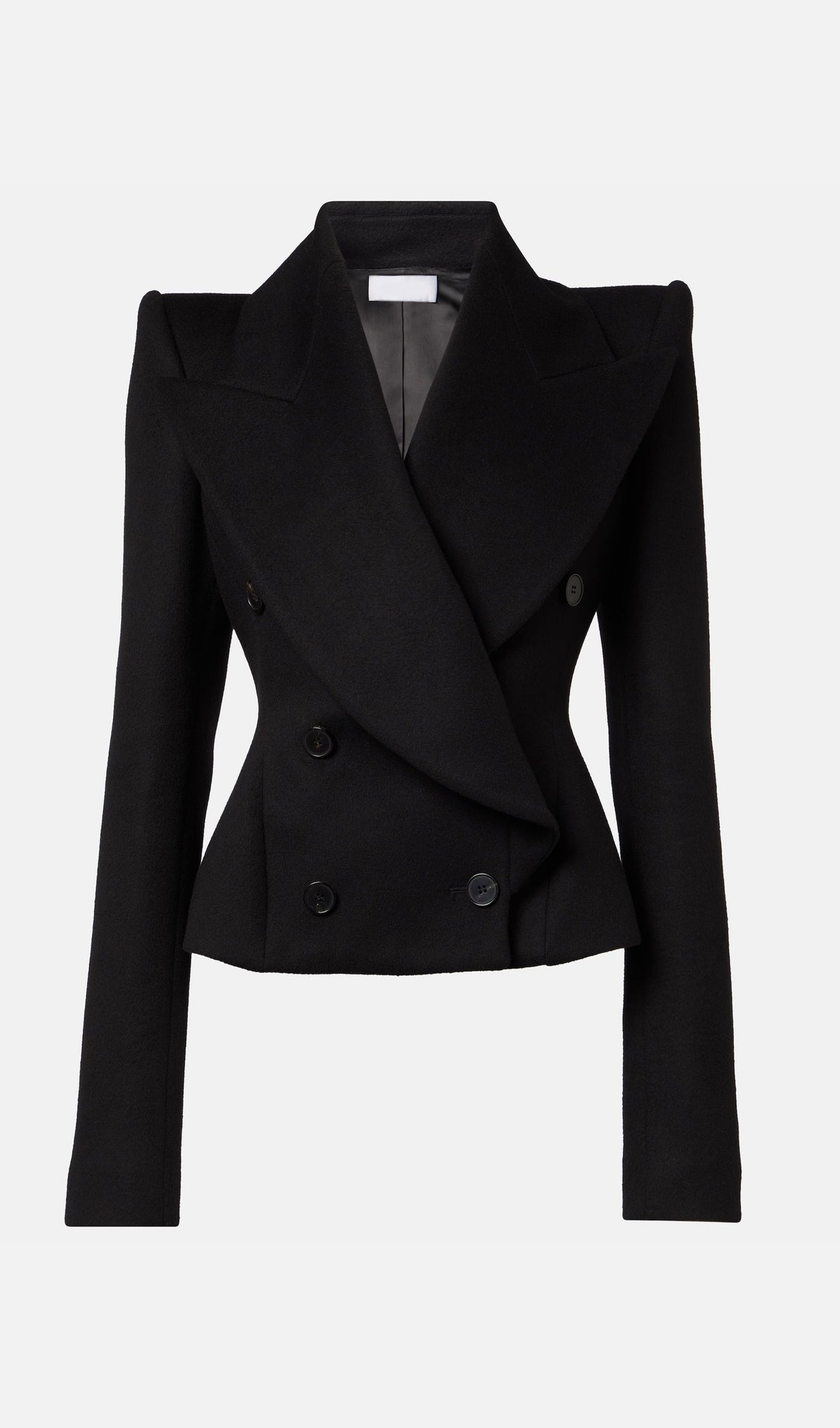 Double Breasted Wool And Cashmere Blazer
