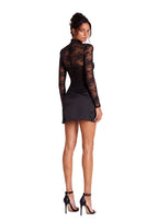 Mana Long Sleeved Lace Bodysuit & Skirt Set
