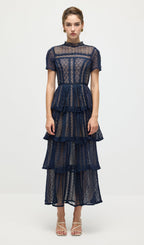 Lace Tiered Maxi Dress