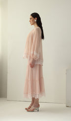 Long Sleeved Lace Panel Top