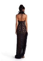 Mayhem Sleeveless Lace Maxi Dress In Black
