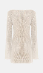 Knitted Mini Dress With Long Sleeves