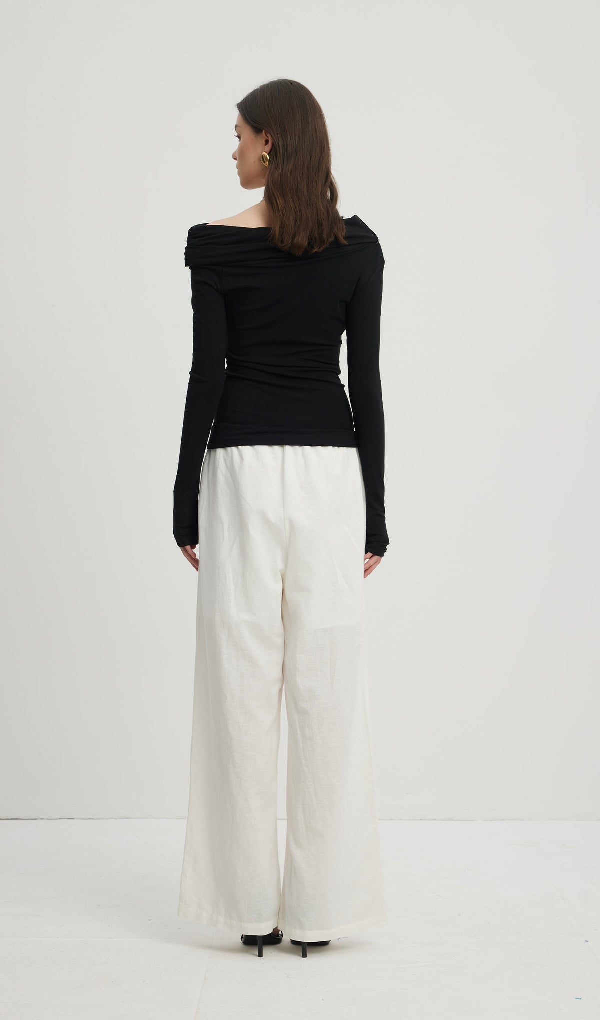 Pleated Off Shoulder Top