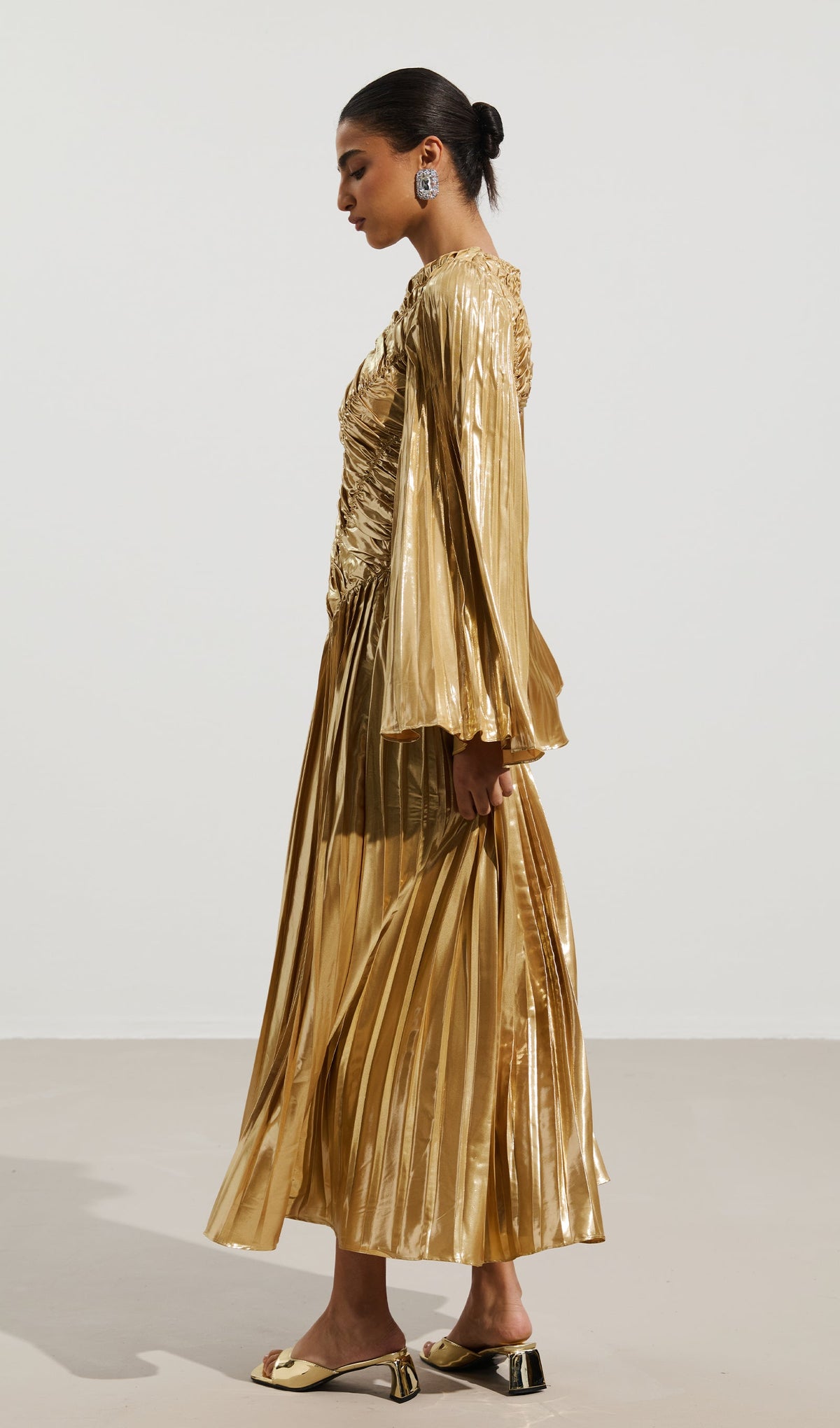 Metallic Maxi Dress