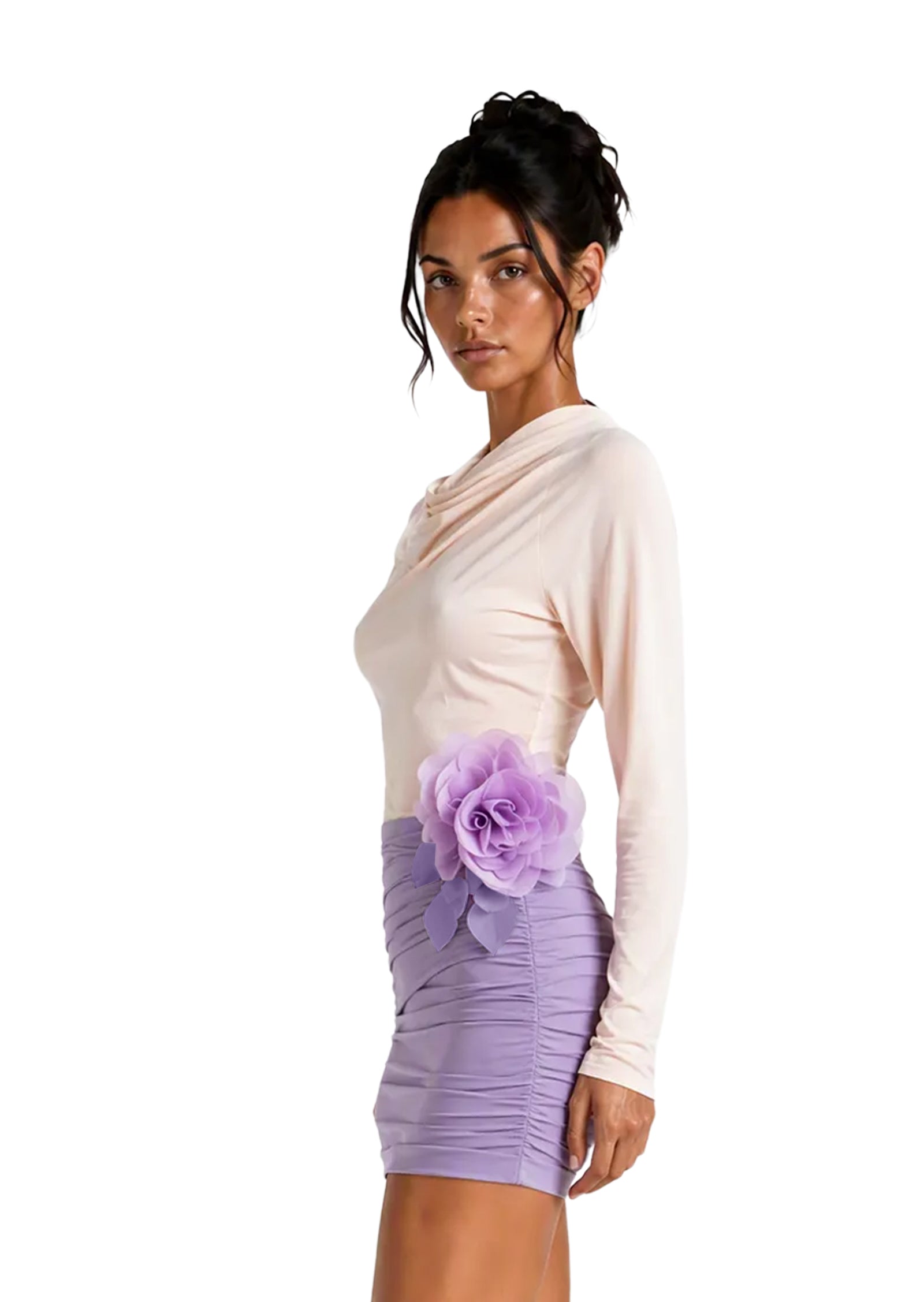 Caelinus Ruffled Backless Mini Dress