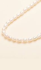 Toggle Pearl Chain Necklace