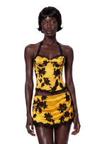 Udom Satin Lace Top & Skirt Set