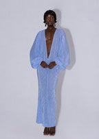 Chaka Sequined Long Sleeved Maxi Dress