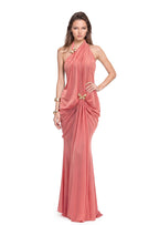 Iago Pleated Halter Neck Maxi Dress