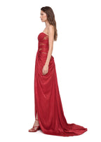 Dagna  Lace  Satin Maxi Dress
