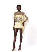 Manae Beach Bustier Skirt Sequined Cover Up Set