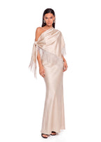 Tabor Satin Off Shoulder Maxi Dress