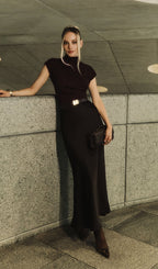 Sleeveless Knitted With Pleats Top