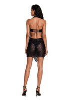 Gaiva Sequin Halter Top and Skirt Set