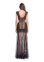 Jabir Ruffled Lace Maxi Dress