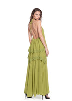Mahah Halter Neck Sleeveless Lace Maxi Dress