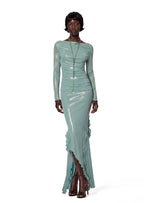 Jayesh Long Sleeved Top & Slit Skirt Set