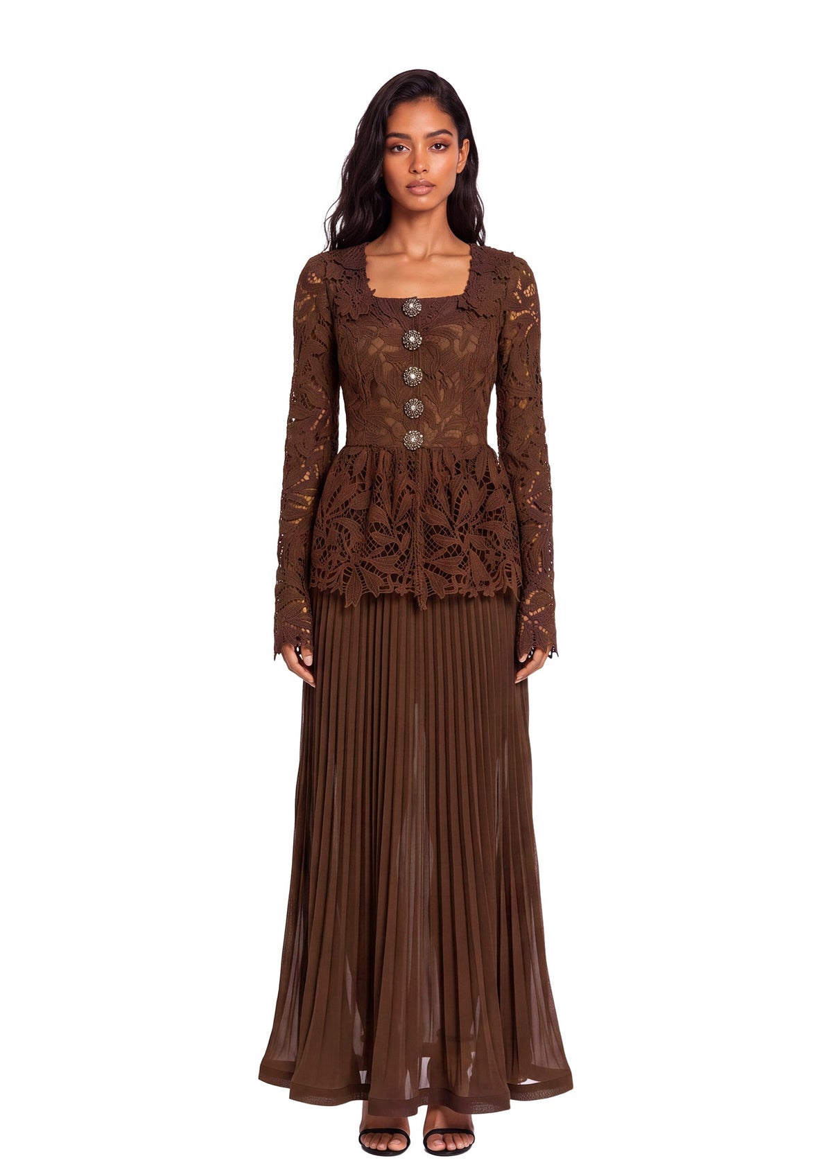 Lainey Long Sleeved Top & Skirt Set