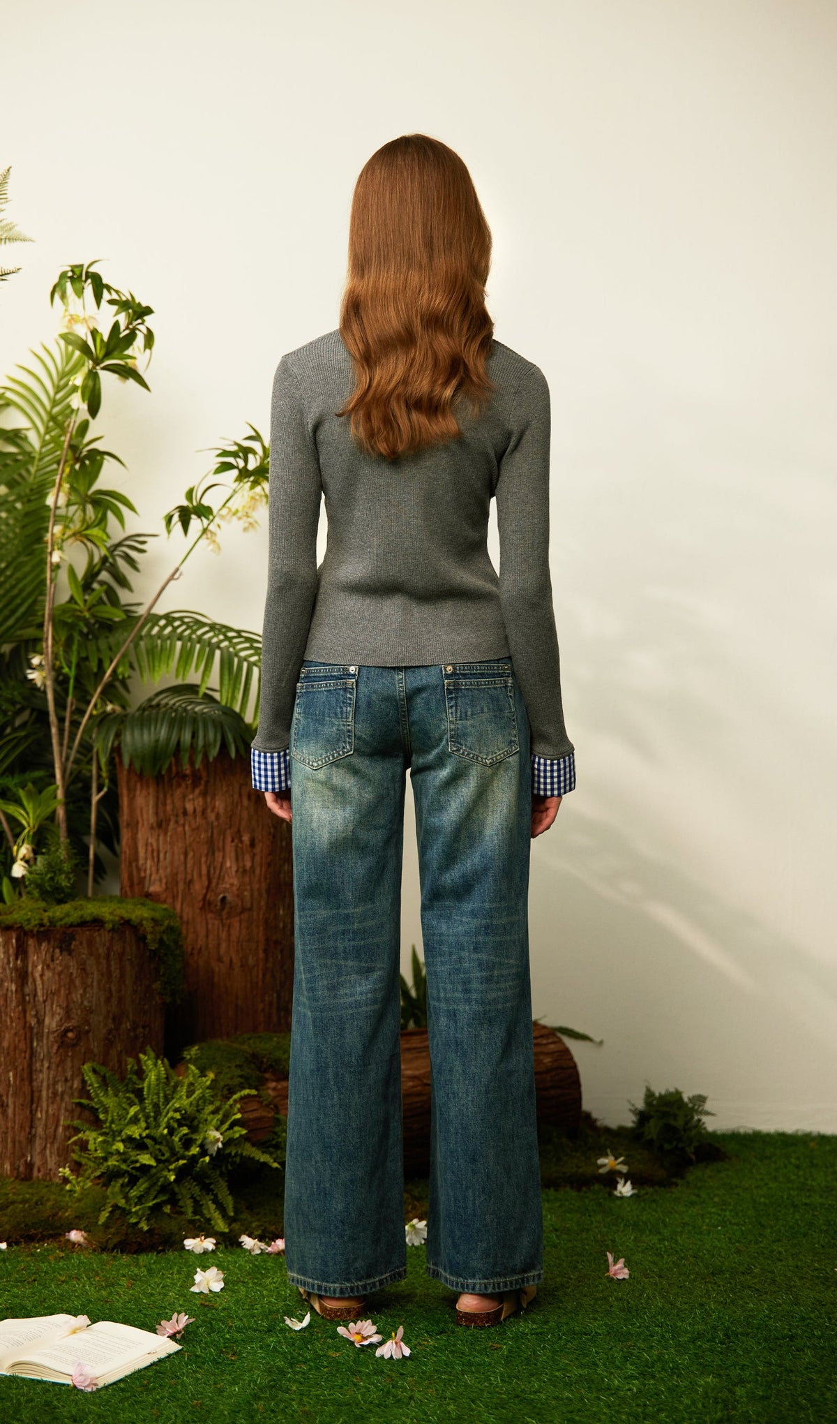 Lapel Button Knit Top