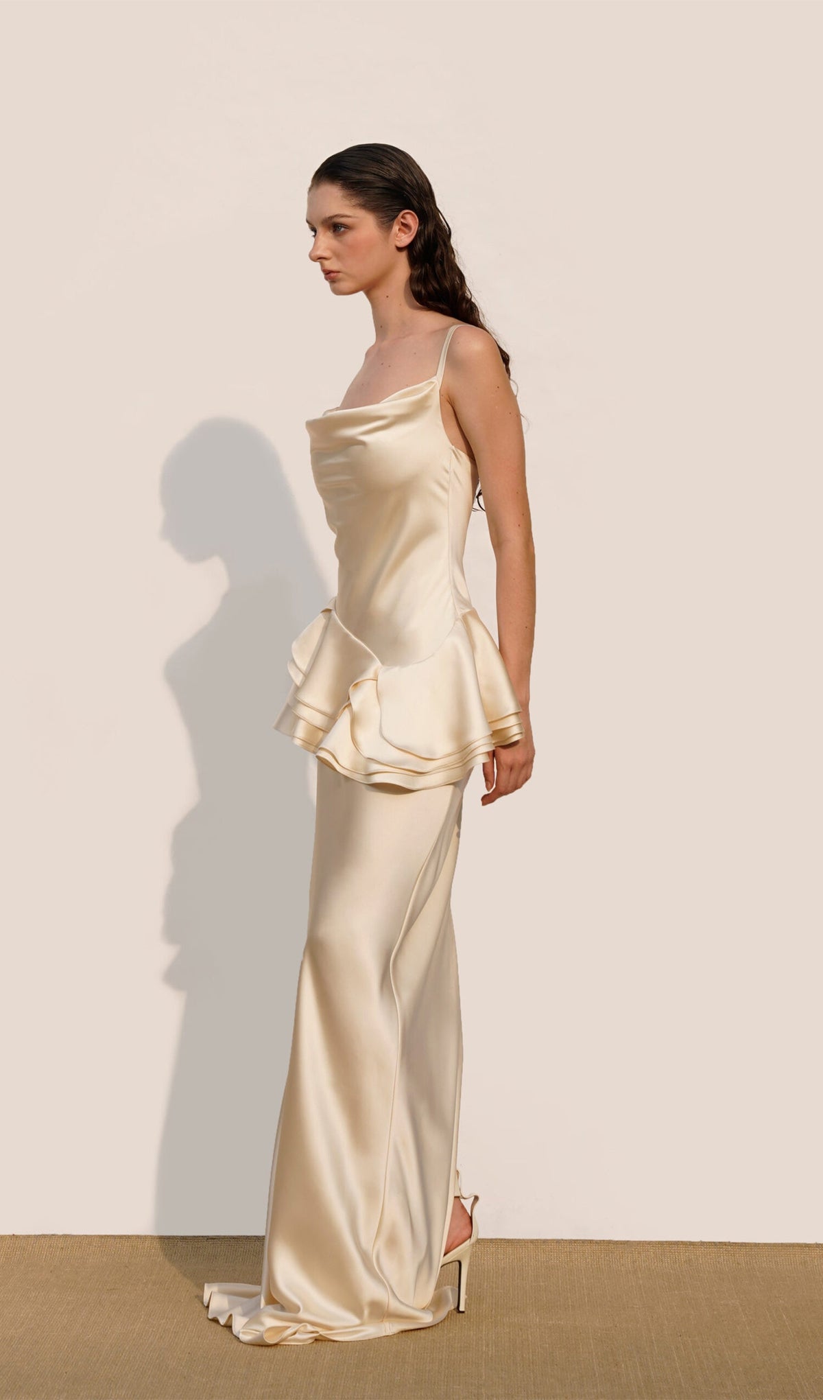 Sleeveless Layered Ruffled Maxi Dress