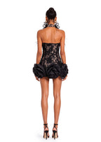 Gafnit  Lace Mini Dress In Black