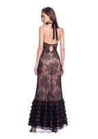 Laird Lace Halter Neck Maxi Dress