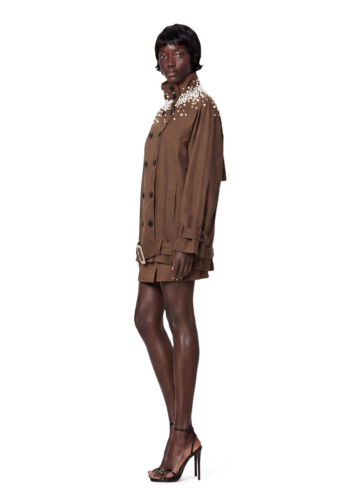 Fabienne Beaded Trench Coat