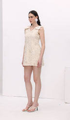 A Line Bow Mini Dress