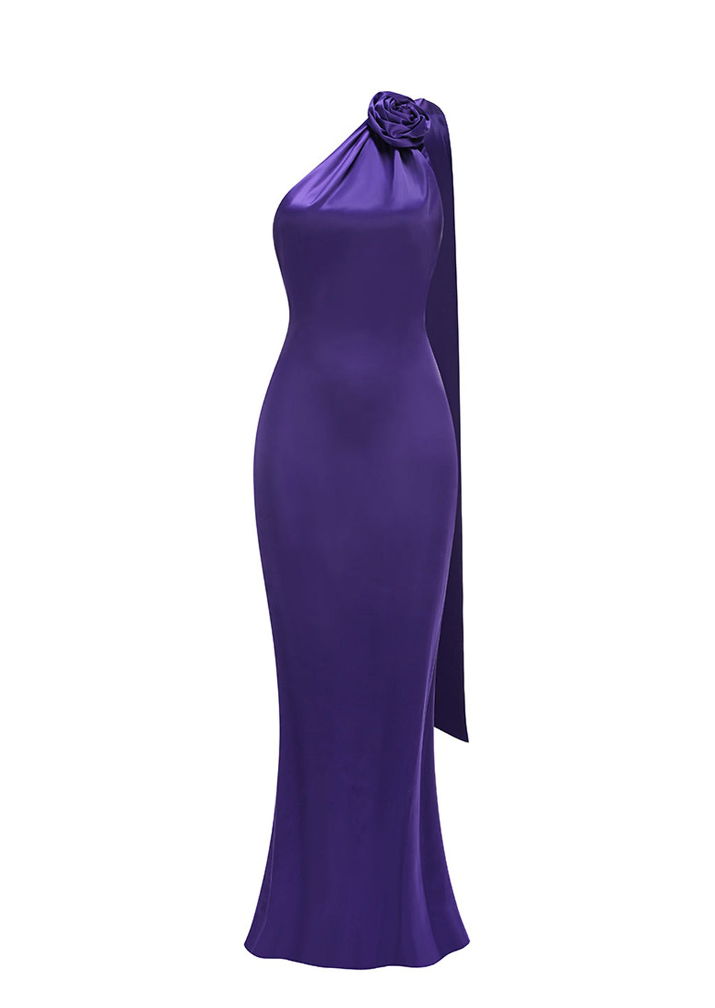 Kadience Satin Halter Neck Maxi Dress