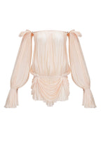 Earlene Pleated Ruffled Mini Dress