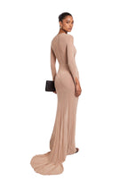 Zakhar High Neck Sheer Maxi Dress