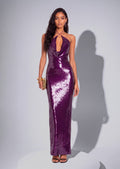 Haben Sequined Halter Maxi Dress