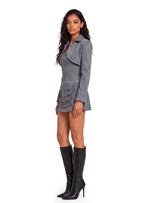 Zaman Strapless Cropped Jacket Set