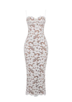 Ubaldo Lace Sleeveless Slit Midi Dress