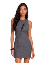 Gaiwan Sleeveless Lace Mini Dress