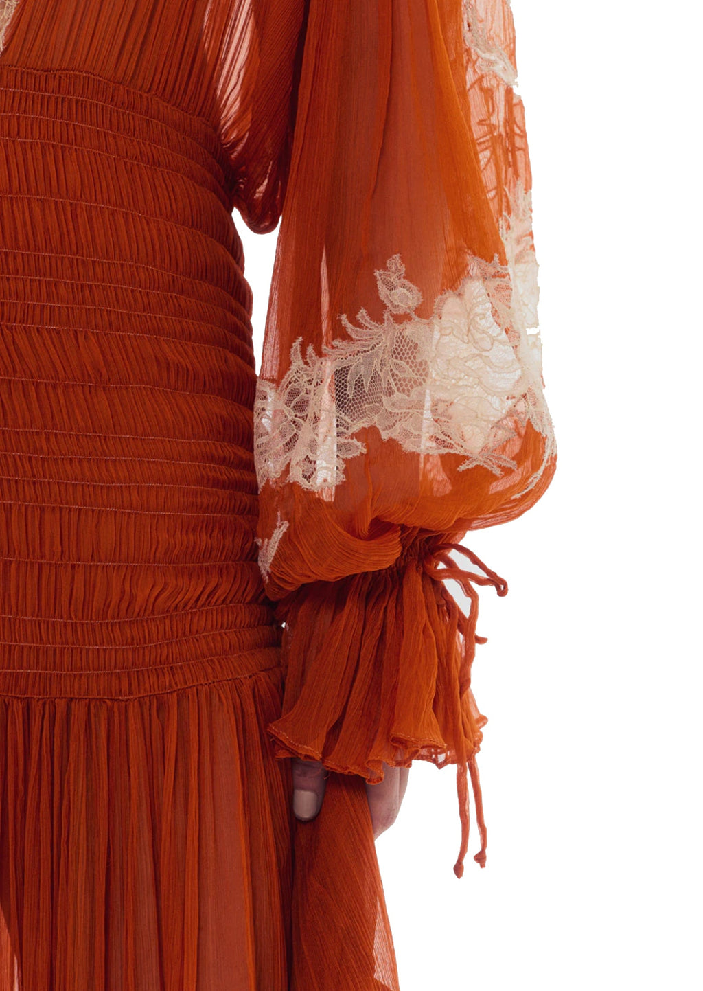 Macario Long Sleeve Lace Maxi Dress