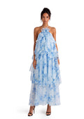 Adjatay Layered Maxi Dress In Blue