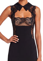 Yakubu Lace-Trimmed Maxi Dress In Black