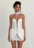 Marnie Corset Mini Dress In White