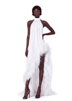 Leola Halter Neck Sleeveless Maxi Dress In White