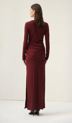 Jersey Seductive Fitted Maxi Dress