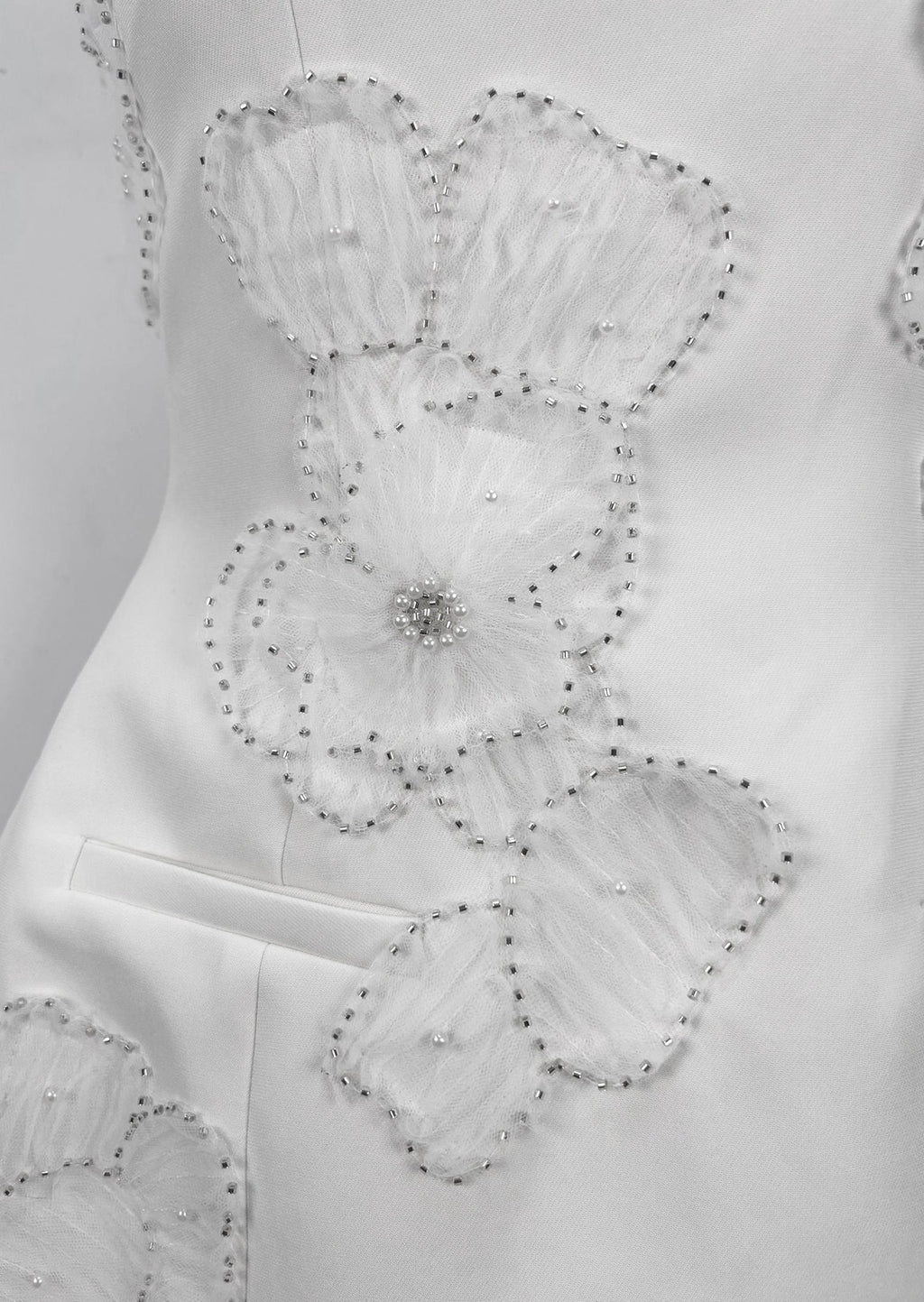 Jadran Beaded Floral Mini Dress