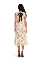 Zalman Round Neck Sleeveless Lace Midi Dress