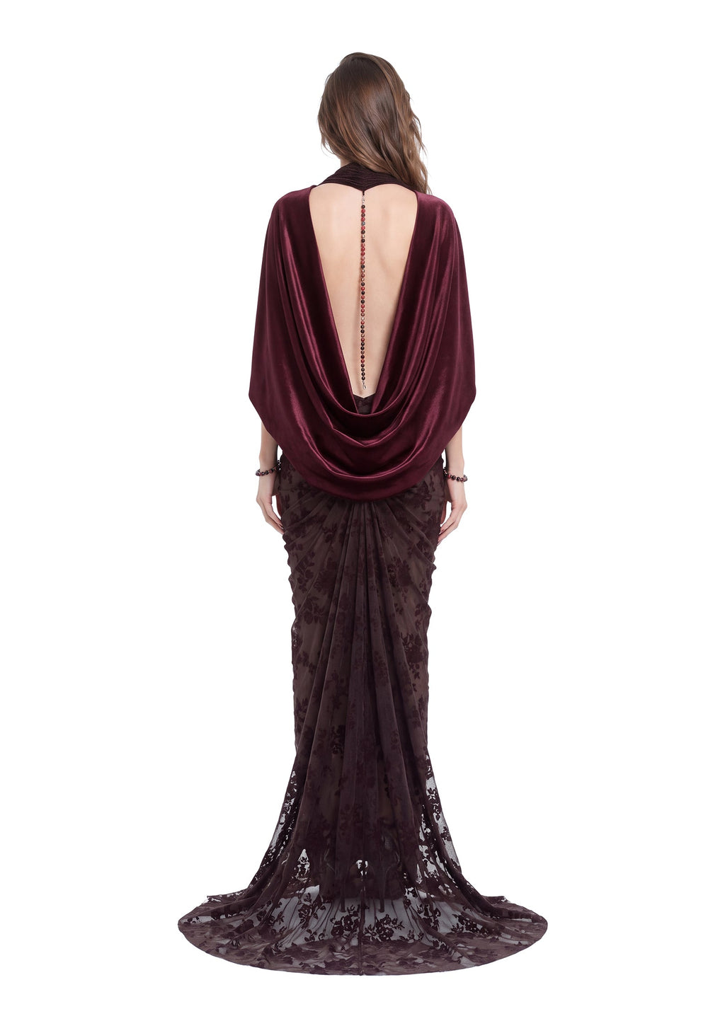 Kaiha Open Back Velvet Maxi Dress