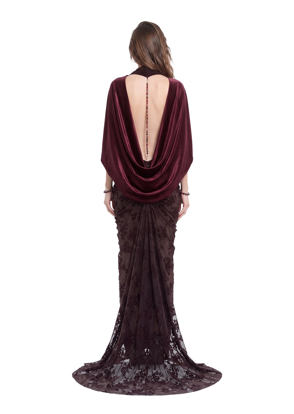 Kaiha Open Back Velvet Maxi Dress
