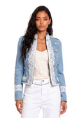 Jaelyn Long Sleeved Lace Cropped Jacket